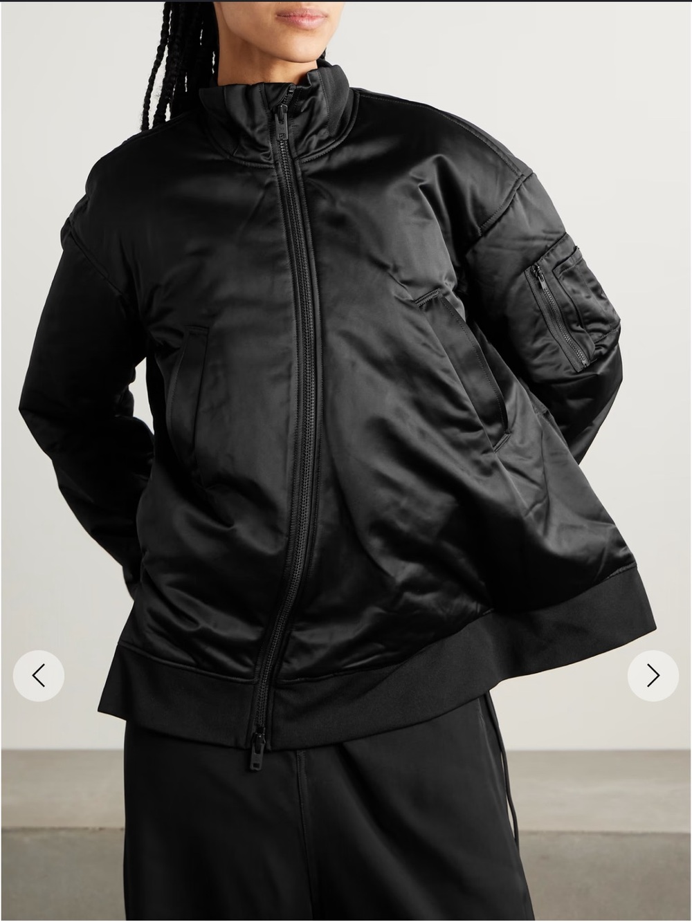 Y-3 long-sleeved bomber jacket